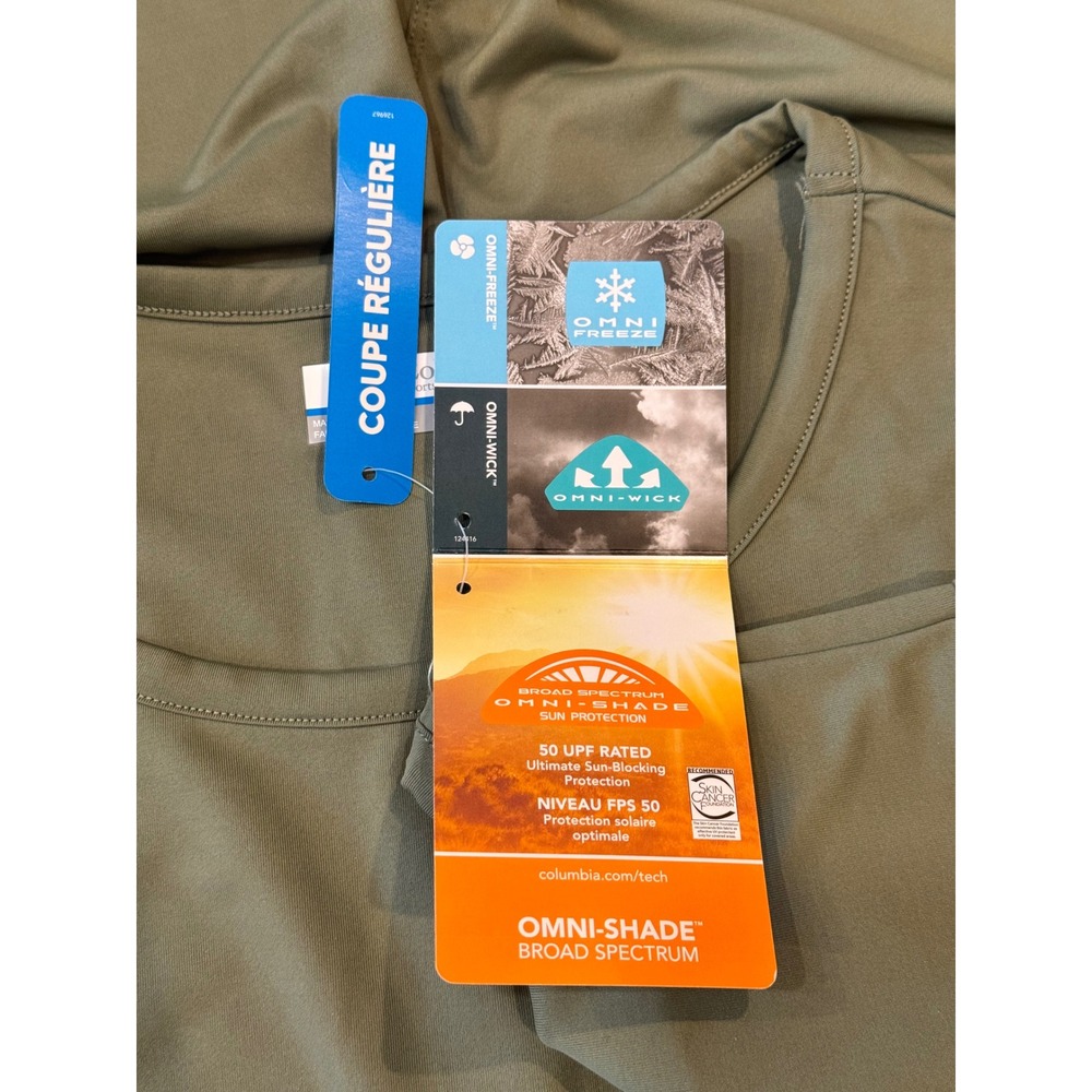 NWT Columbia PFG Dress Olive Green XXL Omni-Freeze UPF 50 Sleeveless Vacation - Picture 5 of 9